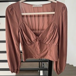 Abercrombie & Fitch top. Purchased color is Terracotta.
